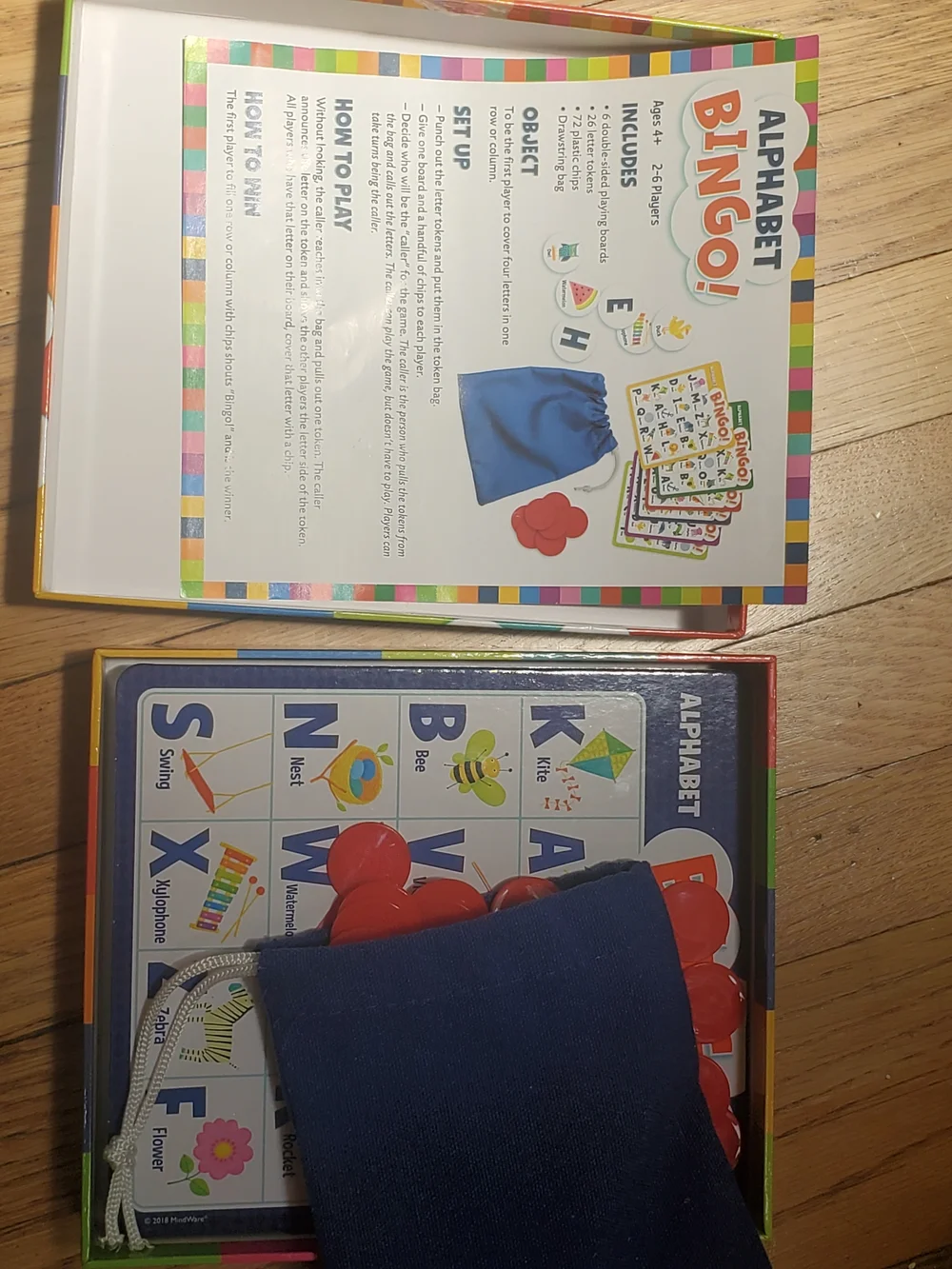 Alphabet Bingo! - Colorful Alphabet Learning Game (Multicolor)